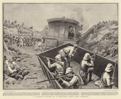 A Gallant Defence of a Derailed Train near Alkmaan by Frank Dadd